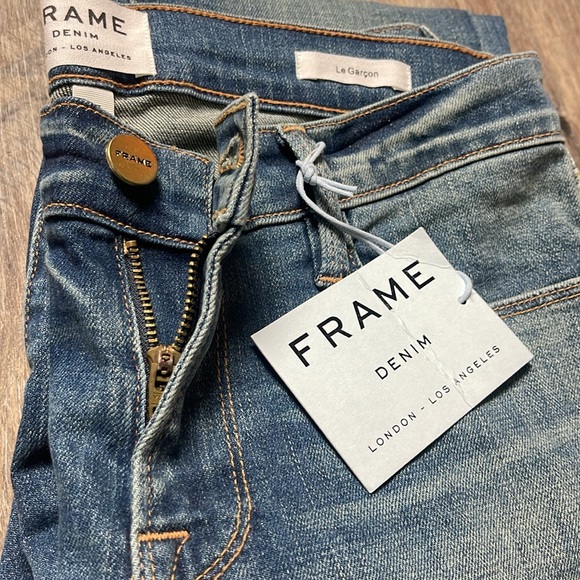 Frame Denim Le Garcon Jeans in Berkeley Square Size 25 - Picture 10 of 12